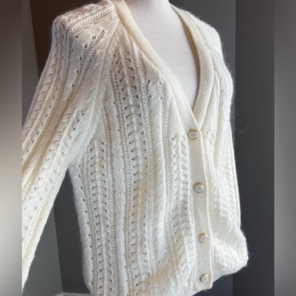 Ivory Knit Cardigan